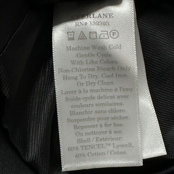 Everlane The 80's Blazer in Black 3 Button Front Long Sleeve Women's Size 00 NWT - Picture 9 of 11